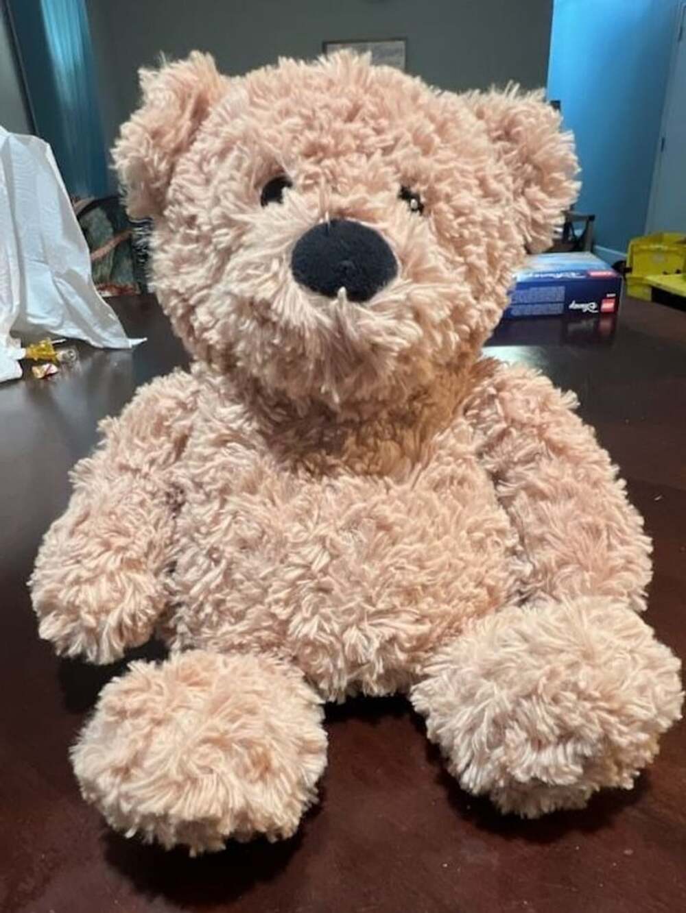 Warmies Brown Curly Bear Microwavable Plush Stuffed Animal